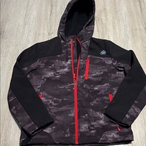 Snozu Black and Red Camo Jacket